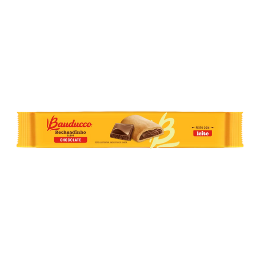 Bauducco Recheadinho Biscoitos Recheados de Chocolate, Embalagem 104 g