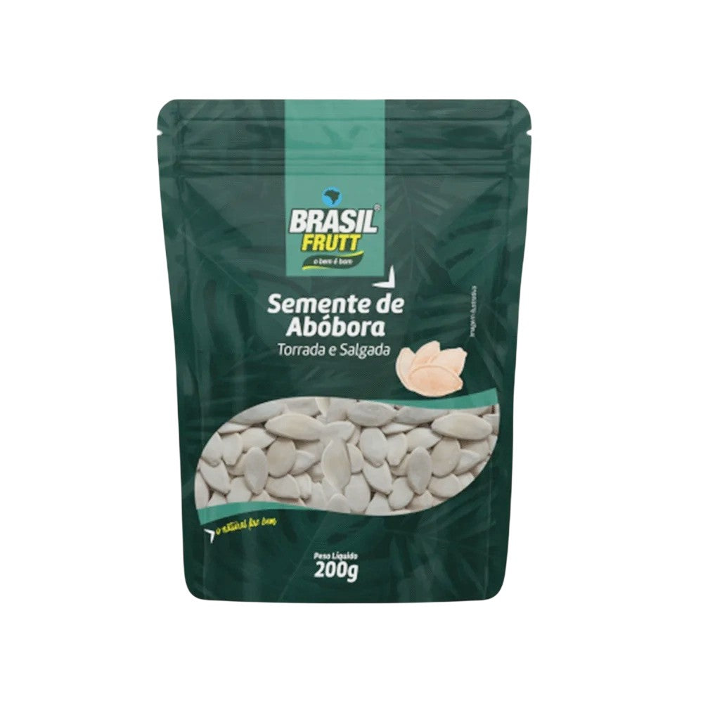 Brasil Frutt Roasted & Salted Pumpkin Seeds, 200 g / 7.05 oz Bag
