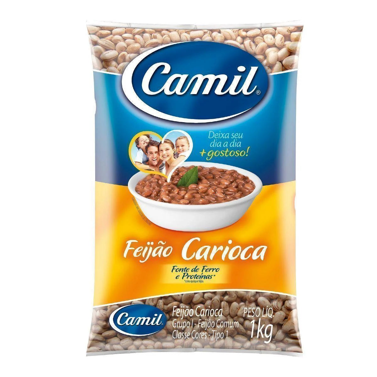 Camil Frijol Carioca Tipo 1, Bolsa de 1 kg / 2,2 lb