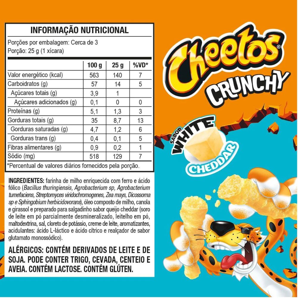 Cheetos Crunchy White Cheddar Snacks, 78 g / 2.75 oz Bag