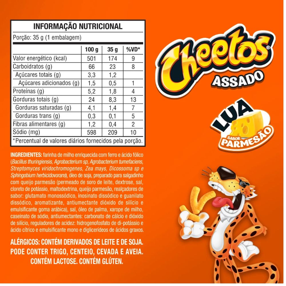 Cheetos Lua Parmesan Corn Snack, 35 g / 1.23 oz Bag