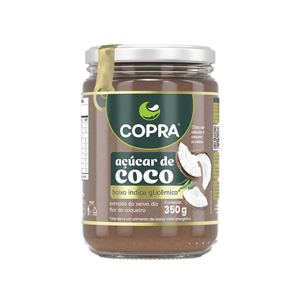 Copra Coconut Sugar in Glass Jar, 350 g / 12.3 oz