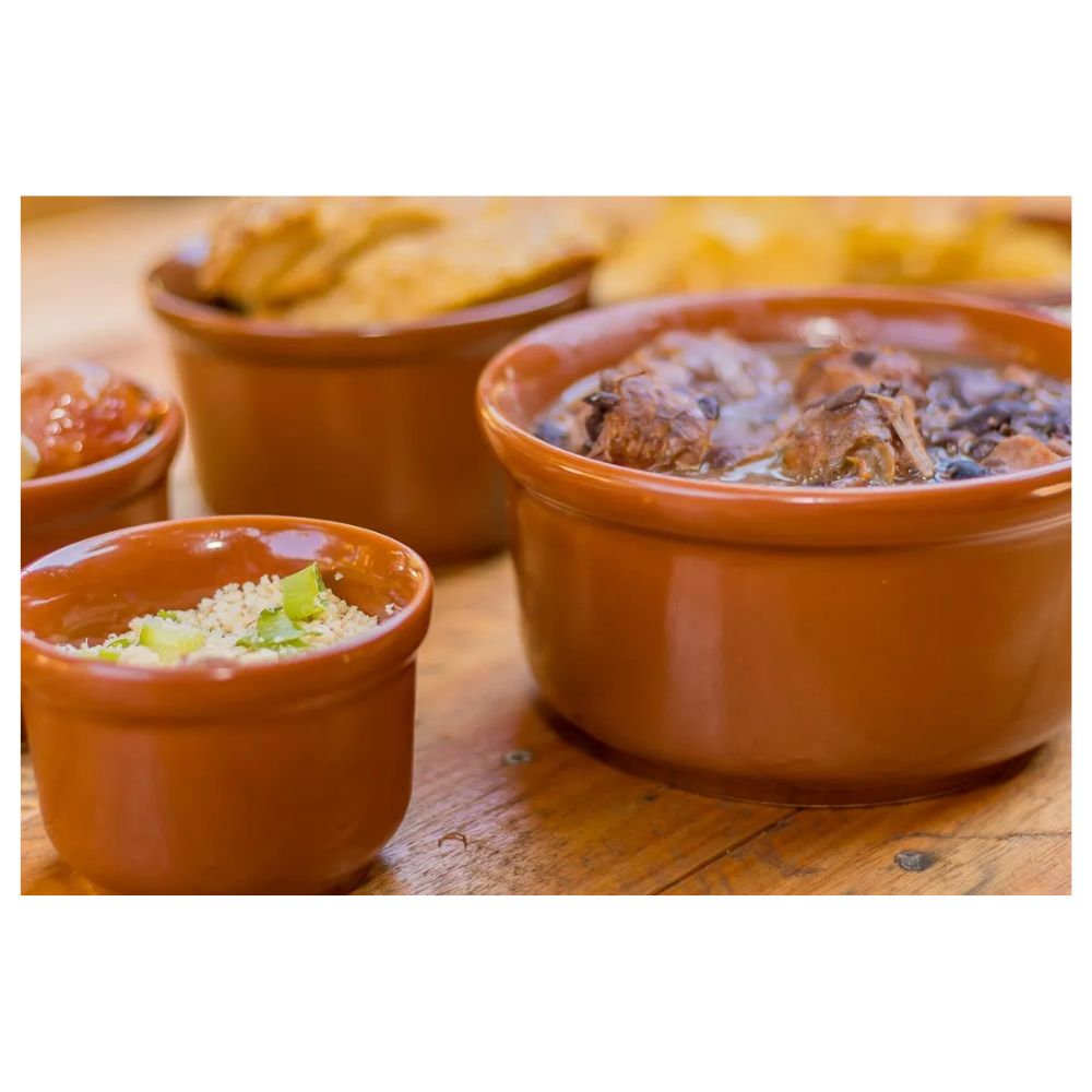 Cumbuca Medium Brown Ceramic Bowl, 750 ml / 25 oz