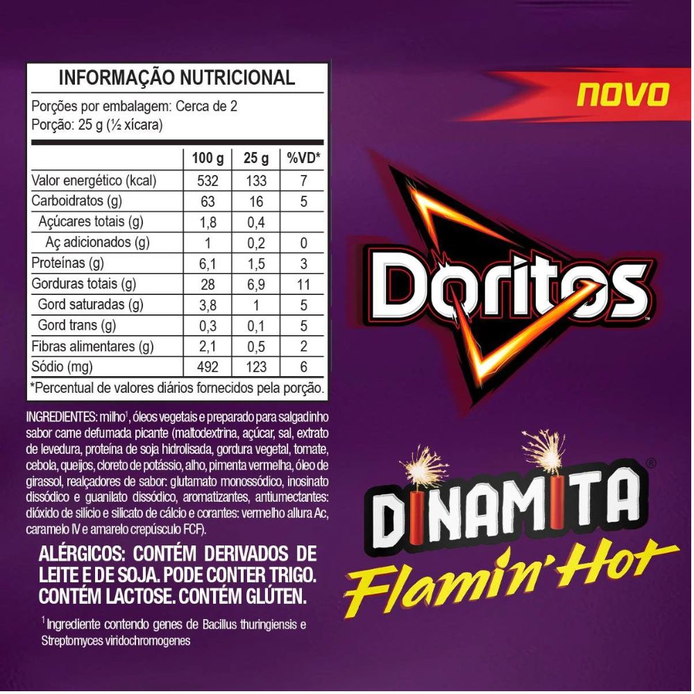 Doritos Dinamita Flamin' Hot Snack 60 g / 2.12 oz Bag