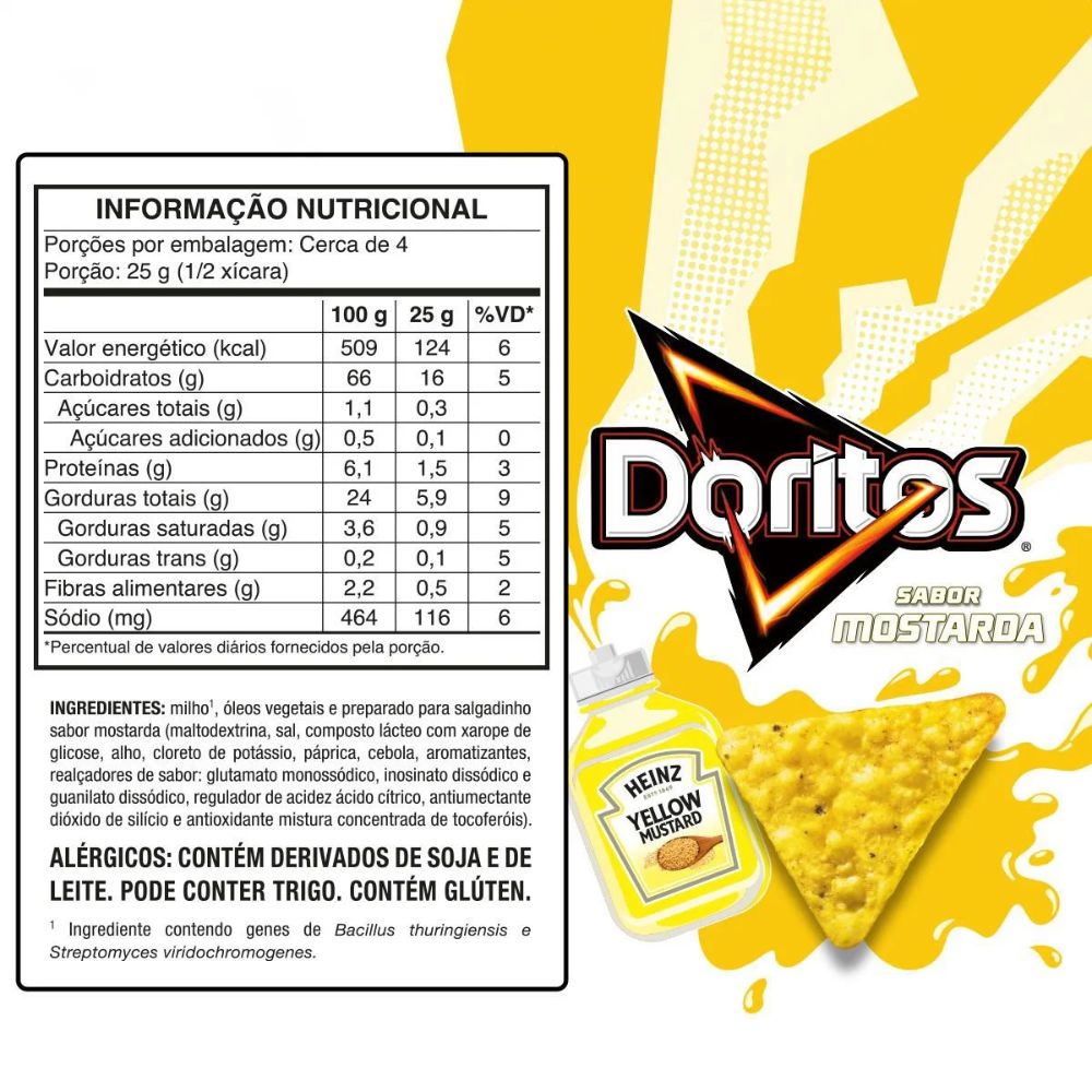Doritos Mustard Flavored Snack 110 g / 3.88 oz