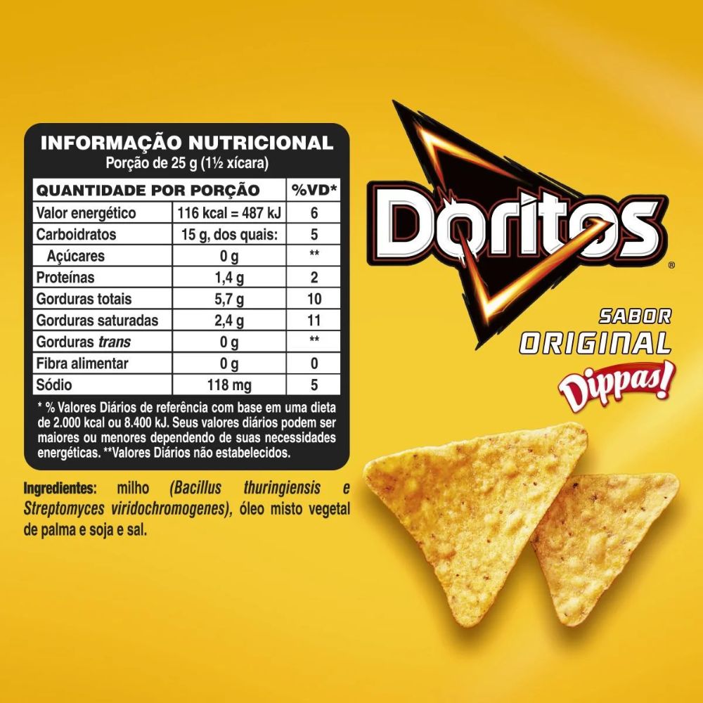 Doritos Original Dippas Corn Snack, 84 g / 2.96 oz Bag