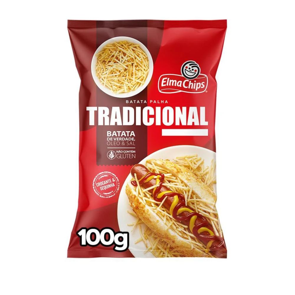 Elma Chips Traditional French Fries Batata Palha, 100 g / 3.5 oz Pack