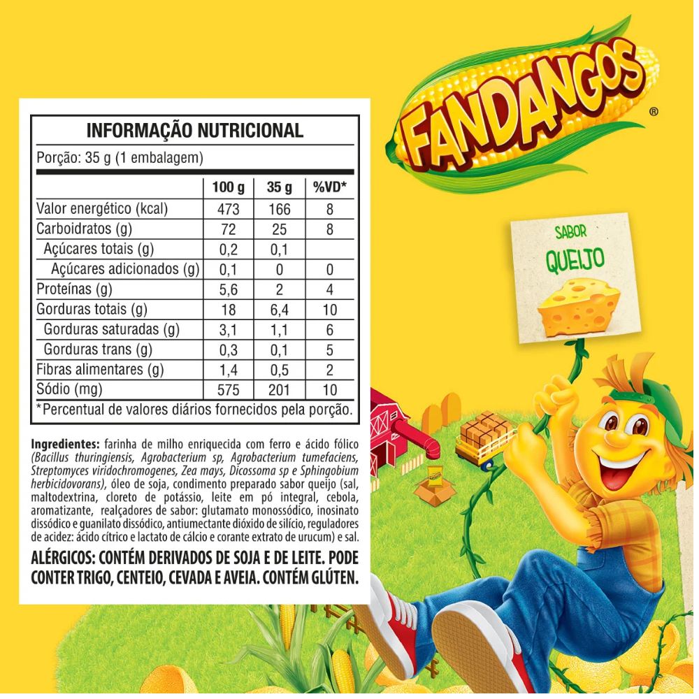 Fandangos Cheese Flavored Corn Snack, 35 g / 1.23 oz Bag