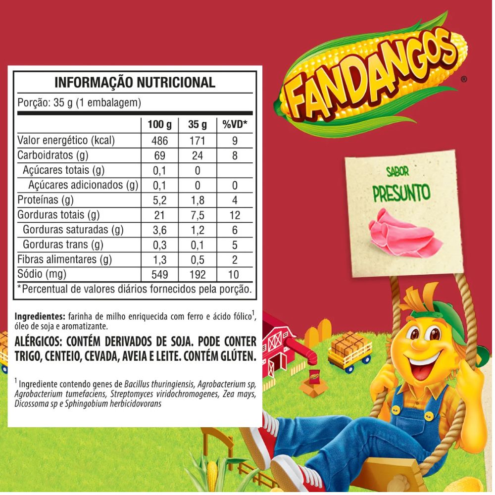 Fandangos Ham-Flavored Corn Snack, 35 g / 1.23 oz Bag
