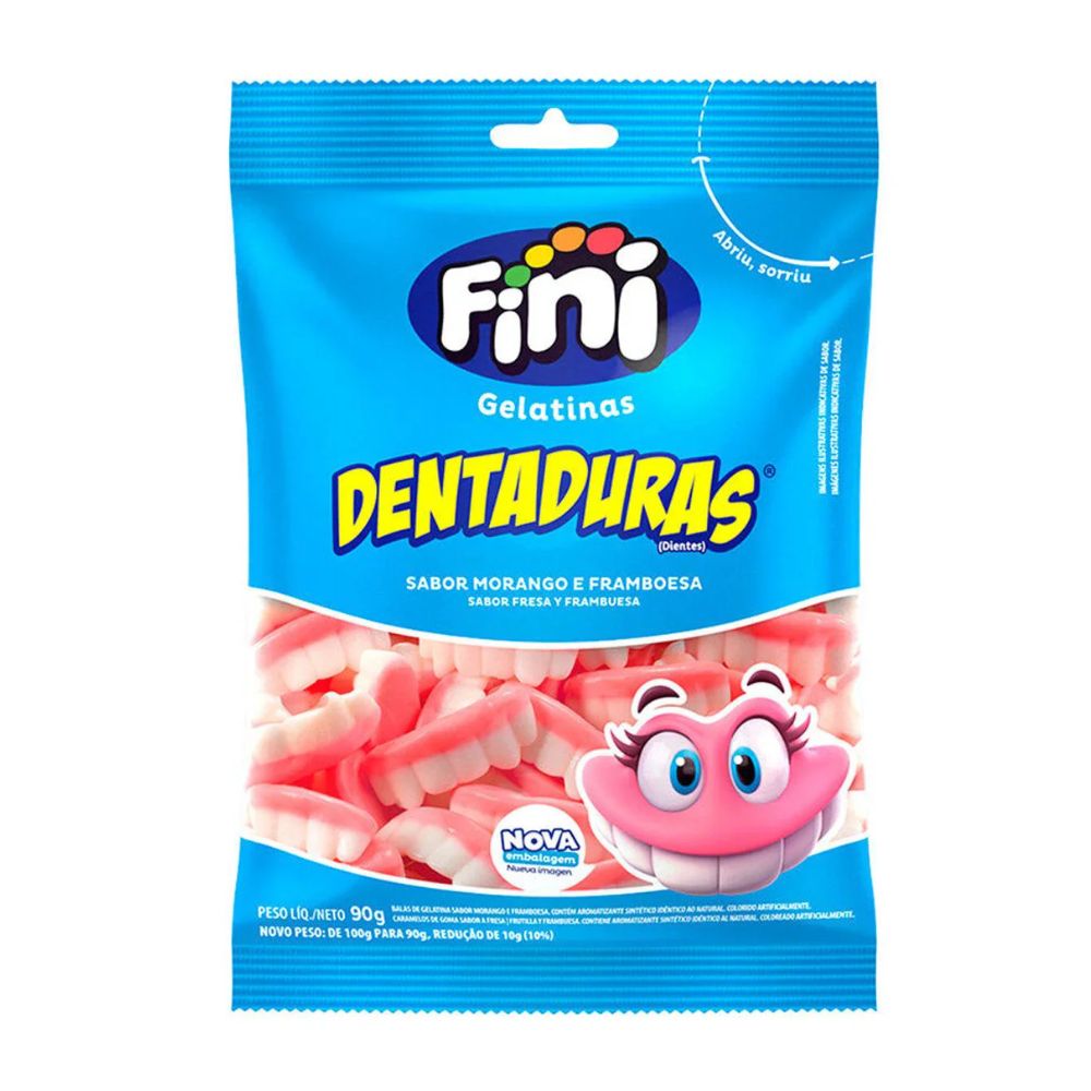 Fini Gummy Candy Dentures, 90 g / 3.17 oz Bag