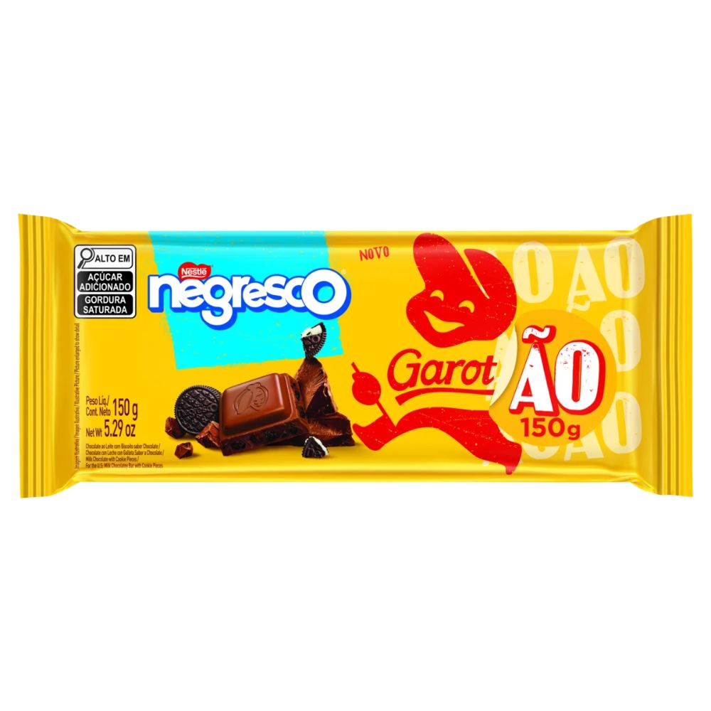 Garoto Negresco Chocolate ao Leite, Pacote de 150 g / 5,3 Onças