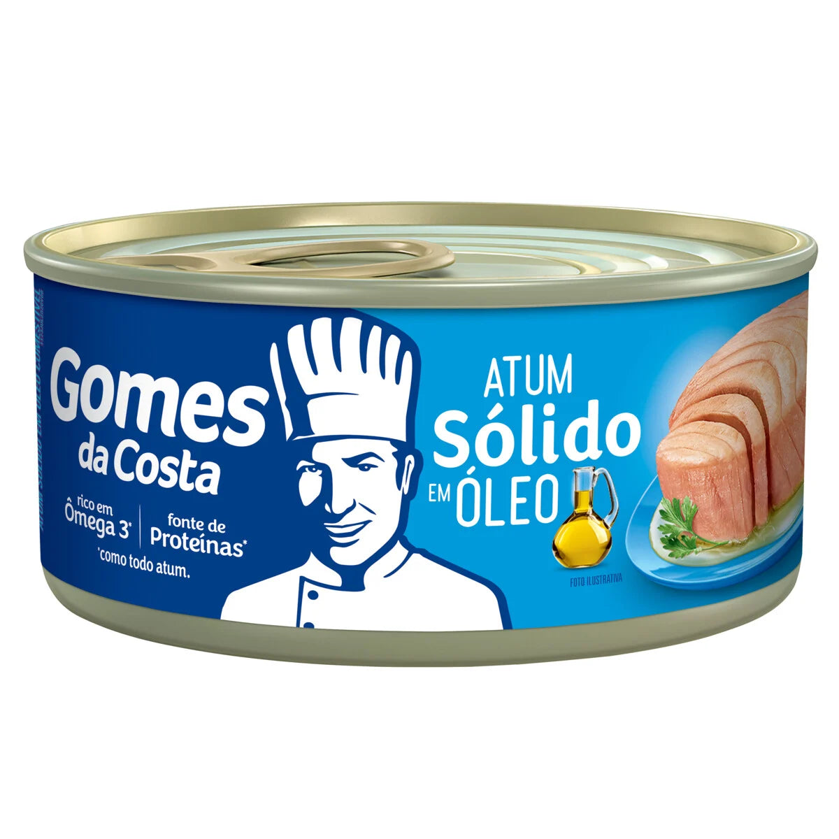 Gomes da Costa Solid Tuna in Natural Brine, 120 g / 4.2 oz