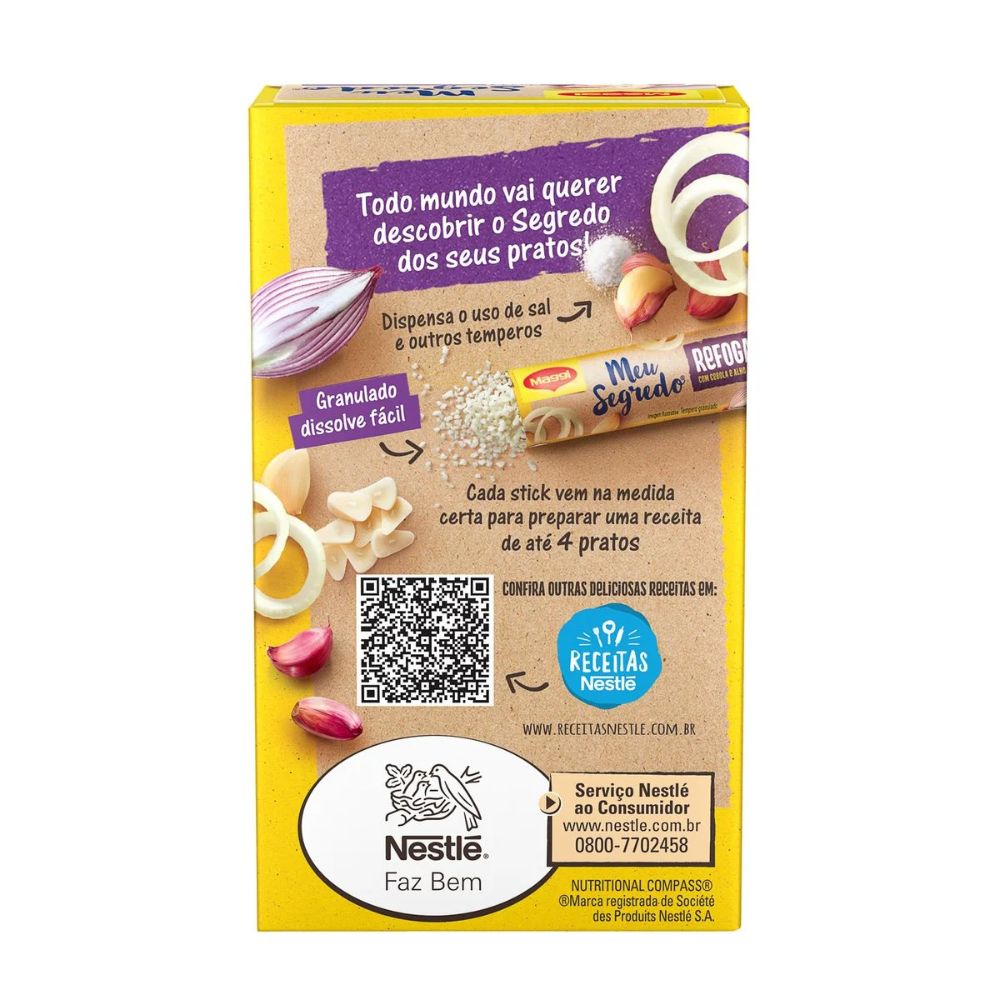 Maggi Meu Segredo Garlic & Onion Seasoning, 49 g / 1.73 oz