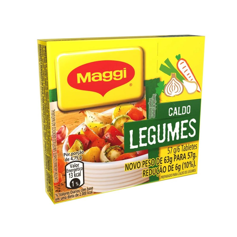 Maggi Vegetable Bouillon Cubes, 57 g / 2 oz Box (6 Cubes)