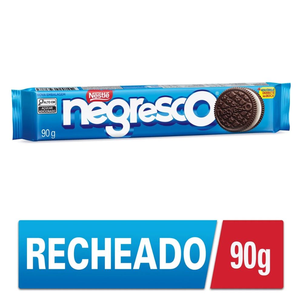 Negresco Chocolate Cookies with Vanilla Filling, 90 g / 3.17 oz Pack