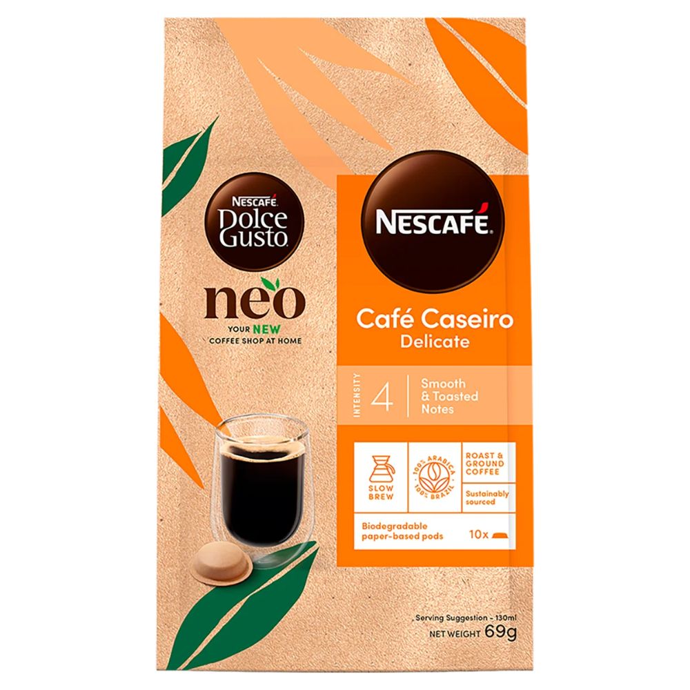 Nescafé Dolce Gusto Home-Style Delicate Roasted & Ground Coffee Capsules, 69 g / 2.43 oz, 10 Count
