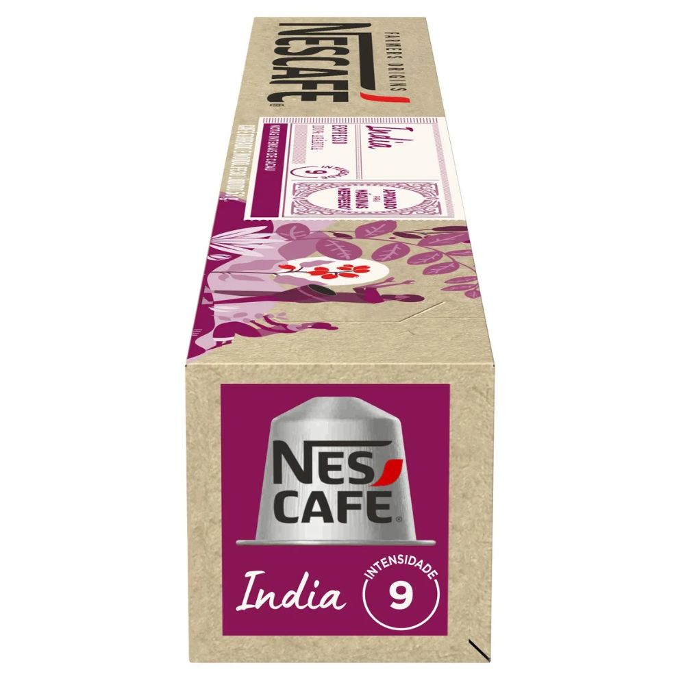 Nescafé Farmers Origins Espresso India Coffee Capsules, Roasted and Ground, 44 g / 1.55 oz, 10 Count