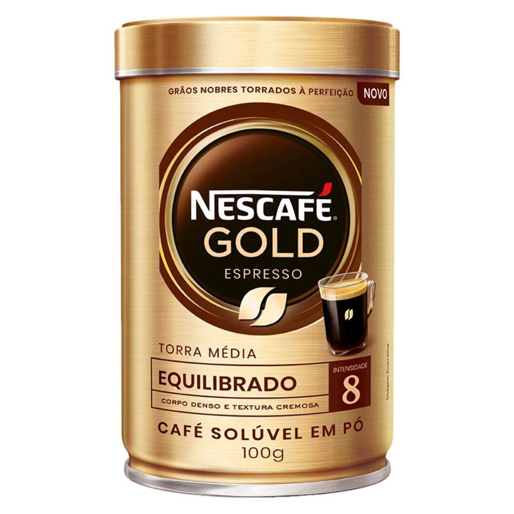 Nescafé Gold Espresso Equilibrado Instant Coffee, 100 g / 3.5 oz Tin