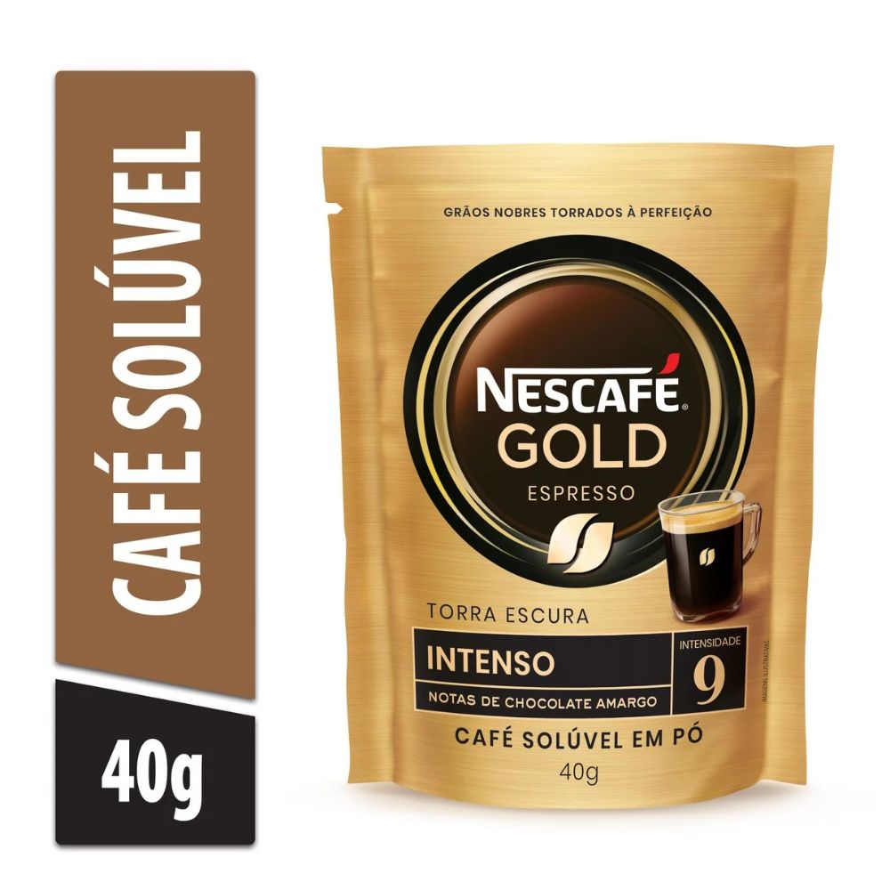 Nescafé Gold Espresso Intenso Instant Coffee Powder, 40 g oz Sachet