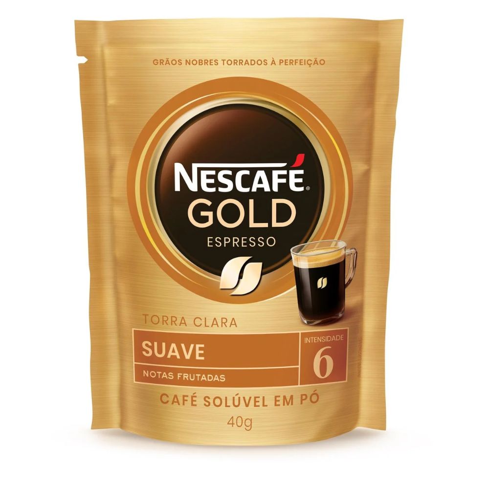 Nescafé Gold Espresso Suave Instant Coffee, 40 g / 1.41 oz Sachet