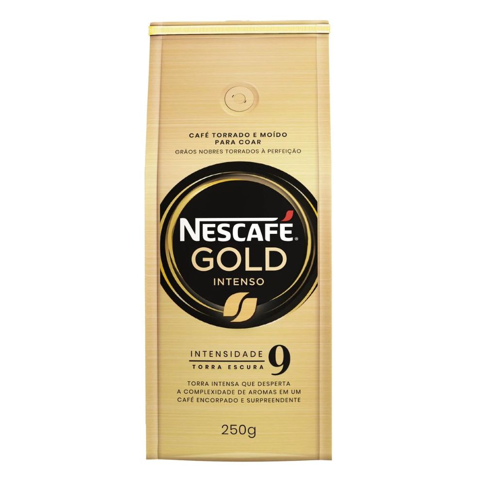 Nescafé Gold Café moído intenso Café Torrado e Moído, Saco de 250 g / 8,8 oz
