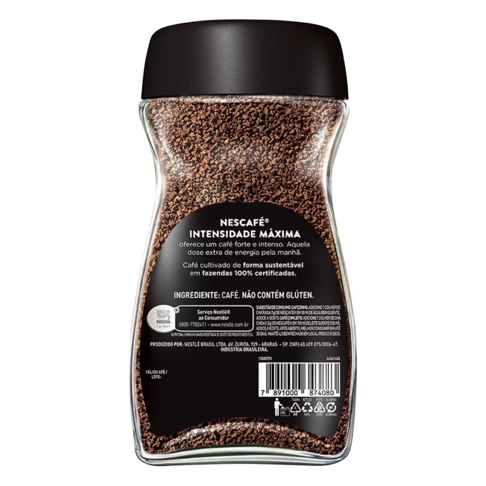 Nescafé Maximum Intensity Instant Coffee Granules, 100 g / 3.5 oz Glass Jar