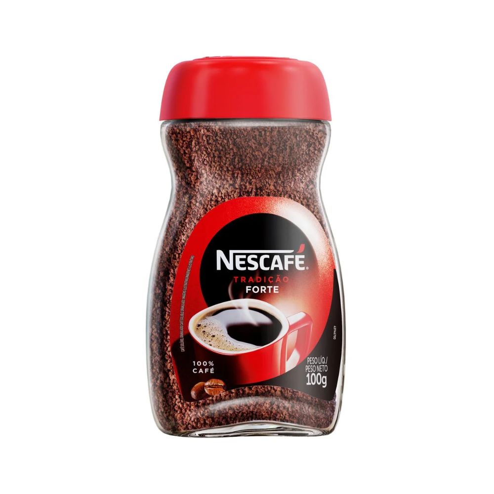 Nescafé Tradicional Café Instantáneo Granulado, Frasco de Vidrio de 100 g / 3,5 oz