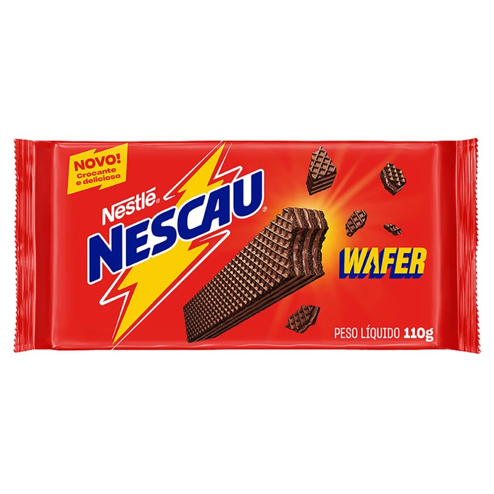 Nescau Nestlé Wafer Cookies Biscoito Recheado, 110 g / 3.88 oz Pack