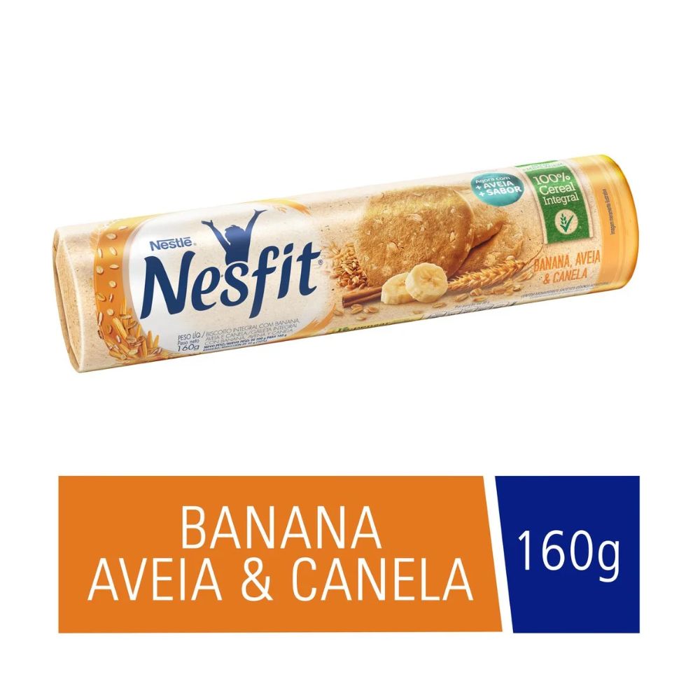 Nesfit Banana, Oat & Cinnamon Biscuits, 160 g / 5.6 oz