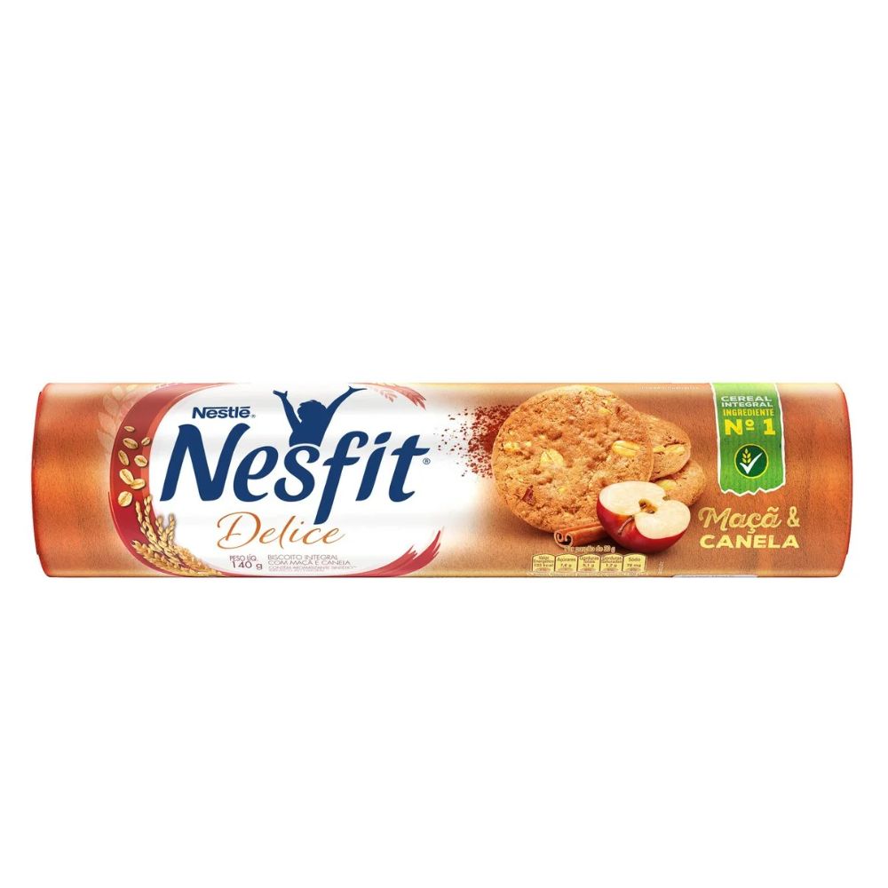 Nesfit Delice Apple & Cinnamon Biscuit, 140 g / 4.9 oz