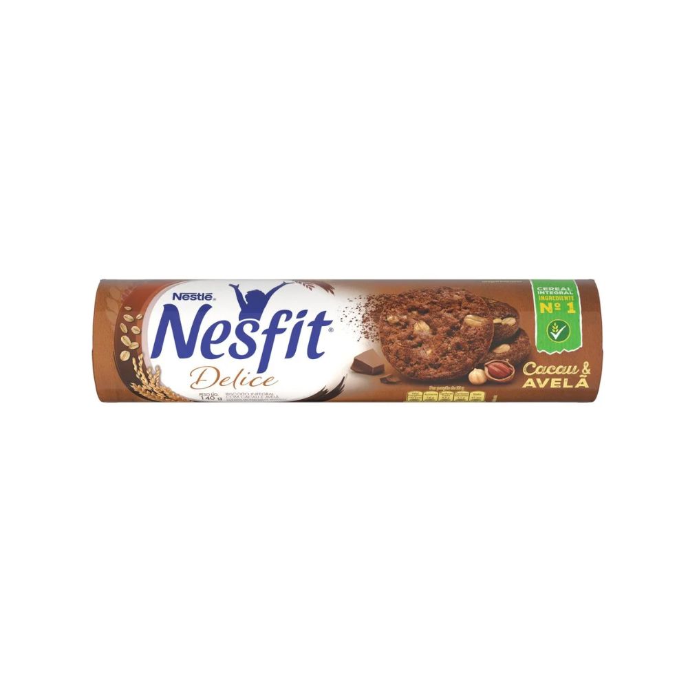 Nesfit Delice Cocoa & Hazelnut Biscuits, 140 g / 4.9 oz