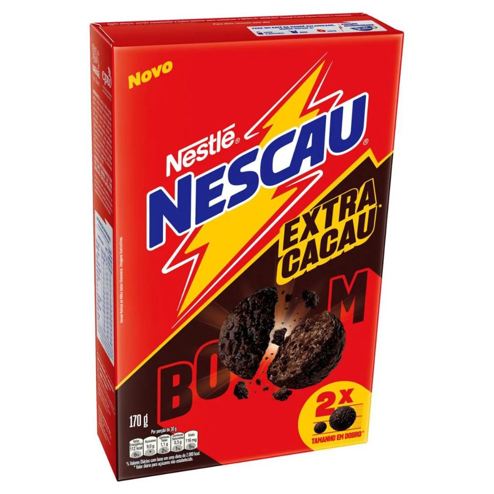 Nestlé Cereal Matinal Extra Cacau Nescau, 170 g / 6 oz Box