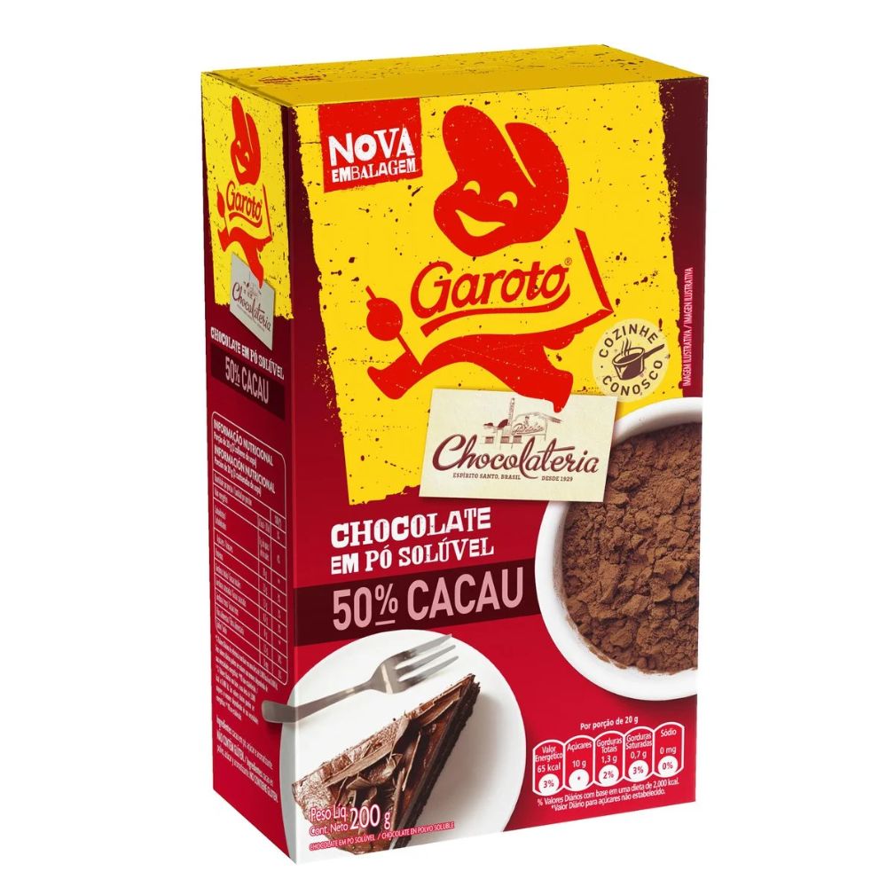 Nestlé Chocolate Garoto Powder, 200 g / 7 oz