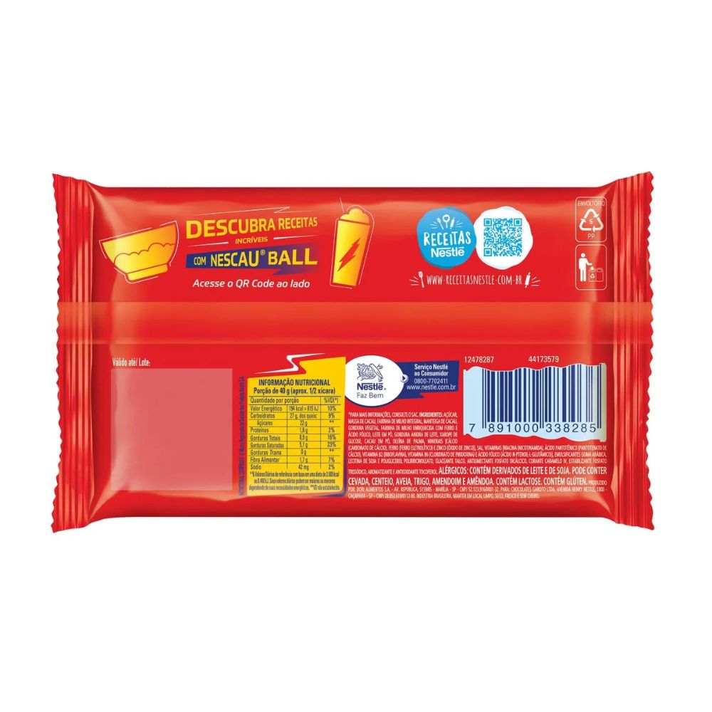 Nestlé Bola Nescau de Chocolate, 75 g / 2,65 Onças