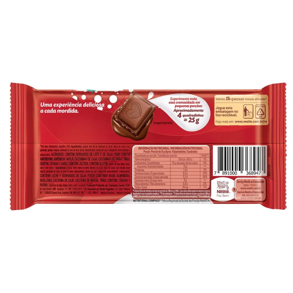 Nestlé Classic Prestigio Barra de Chocolate, 80 g / 2,8 oz