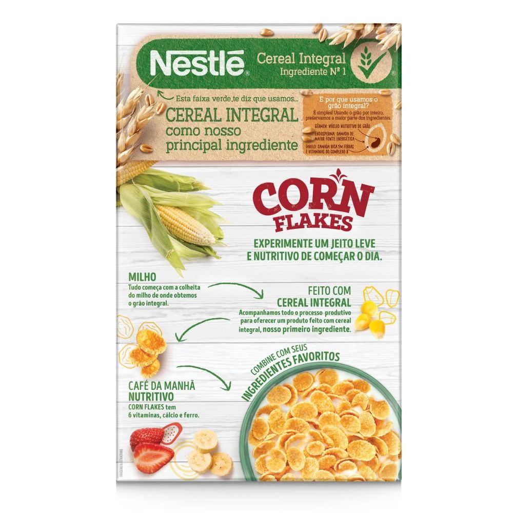 Nestlé Corn Flakes Cereales Para el Desayuno, Caja de 190 g / 6,7 oz