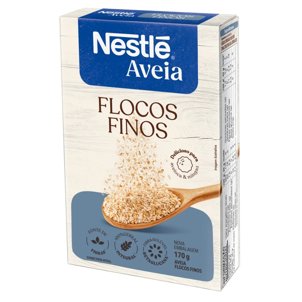 Nestlé Fine Oat Flakes Aveia em Flocos Finos, 170 g / 6 oz
