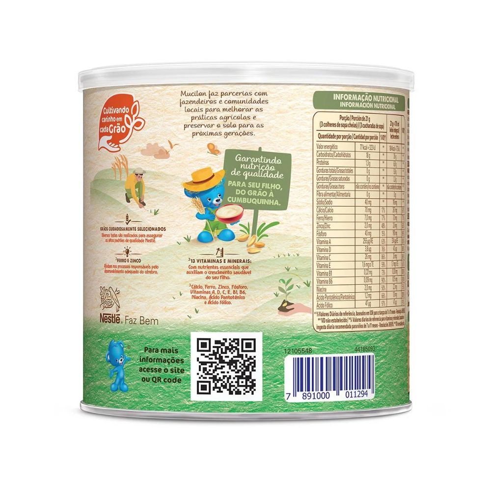 Nestlé Infant Cereal Milho Mucilon, 400 g / 14.1 oz Can