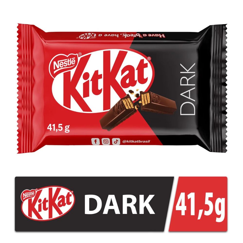 Nestlé KitKat 4 Fingers Chocolate Negro, 41,5 g / 1,46 oz