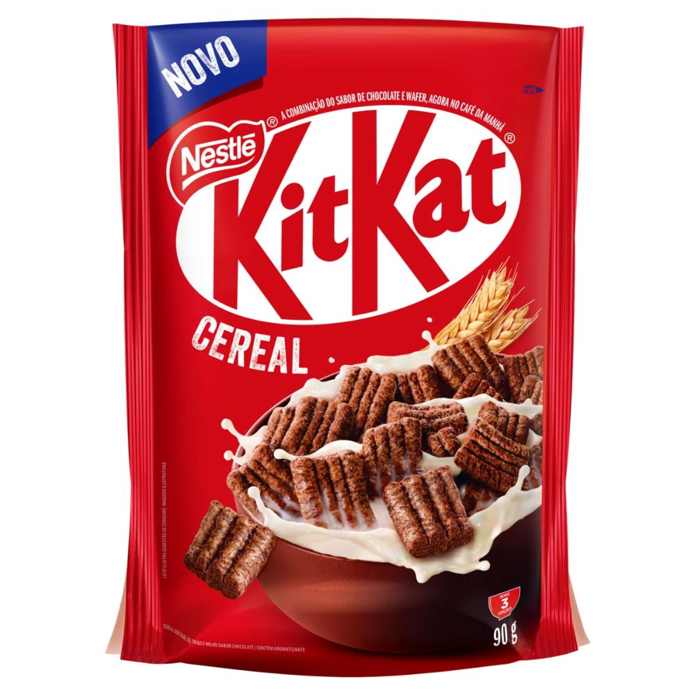 Nestlé KitKat Cereal Matinal de Chocolate, Saco de 90 g / 3,17 oz