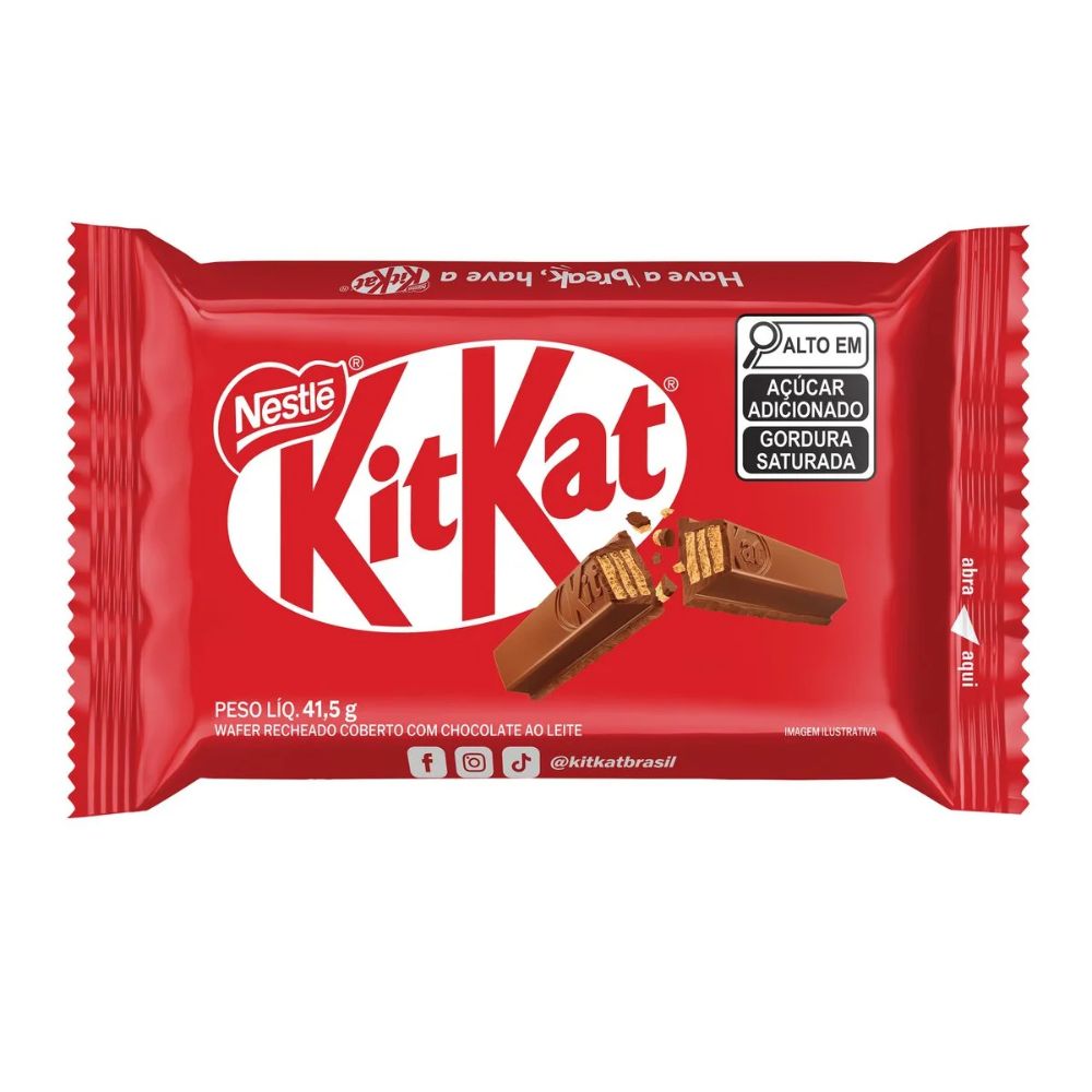 Nestlé KitKat 4 Dedos Chocolate Con Leche, 41,5 g / 1,46 oz