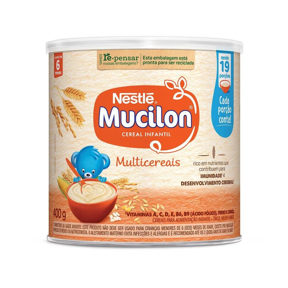 Nestlé Mucilon Multicereal Infant Cereal, 400 g / 14.1 oz Can