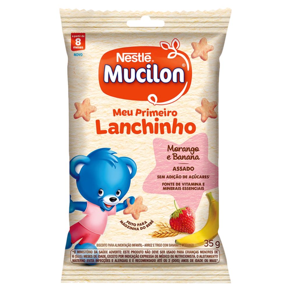Nestlé Mucilon Strawberry & Banana Infant Biscuit, 35 g / 1.2 oz