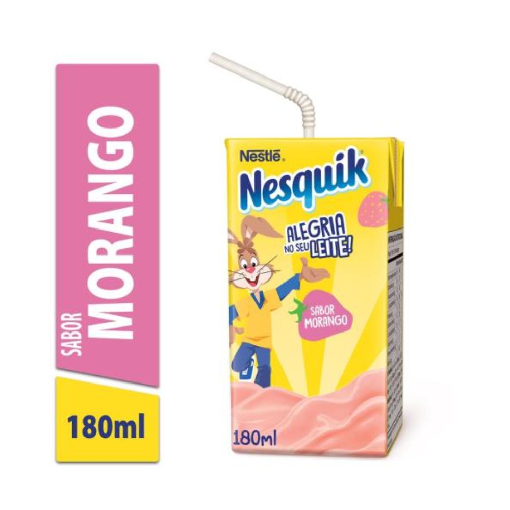 Nestlé Nesquik Strawberry UHT Milk Drink, 180 ml / 6.1 oz Box
