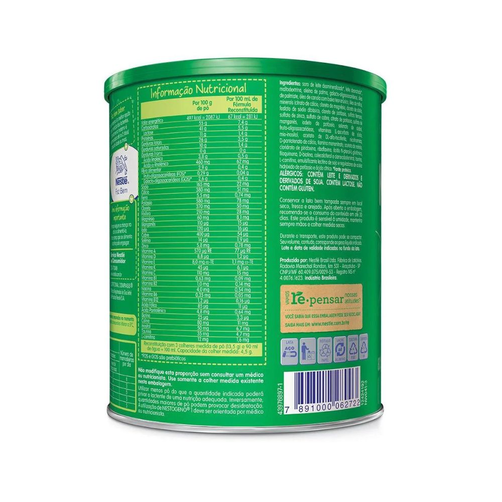 Nestlé Nestogeno 1 Infant Formula, 800 g / 28.2 oz Can