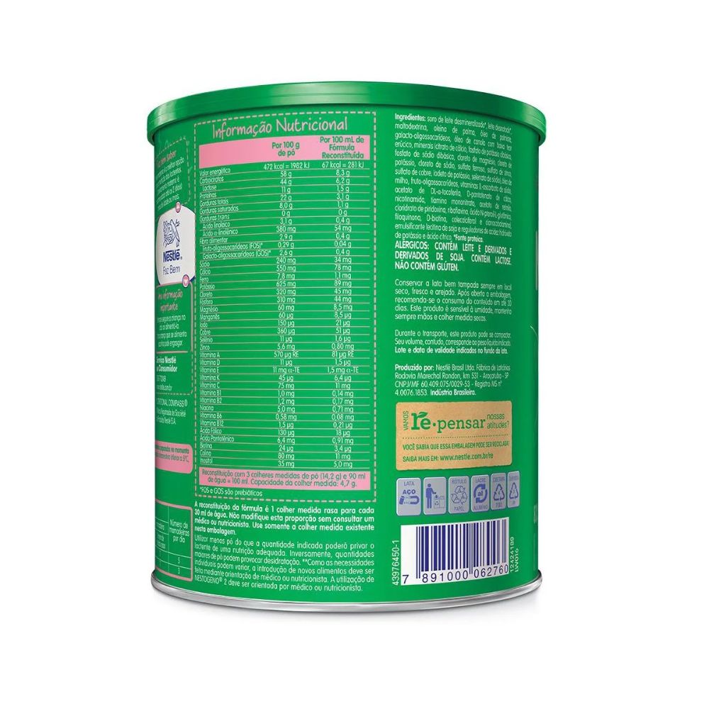 Nestlé Nestogeno 2 Infant Formula, 800 g / 28.2 oz Can