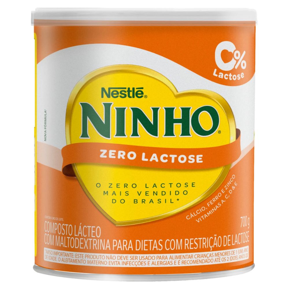 Nestlé Ninho Zero Lactose Milk Powder, 700 g / 24.7 oz Can