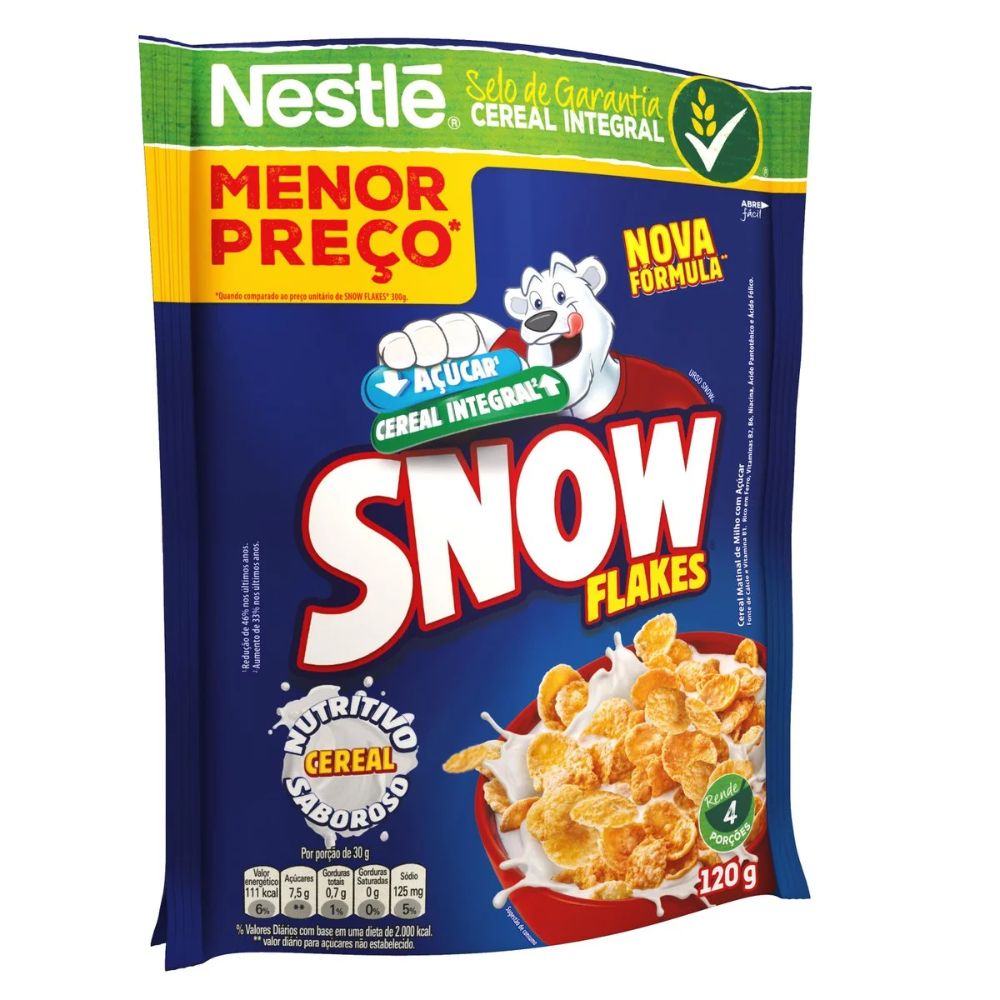 Nestlé Snow Flakes Cereales Para el Desayuno, Caja de 120 g / 4,2 oz