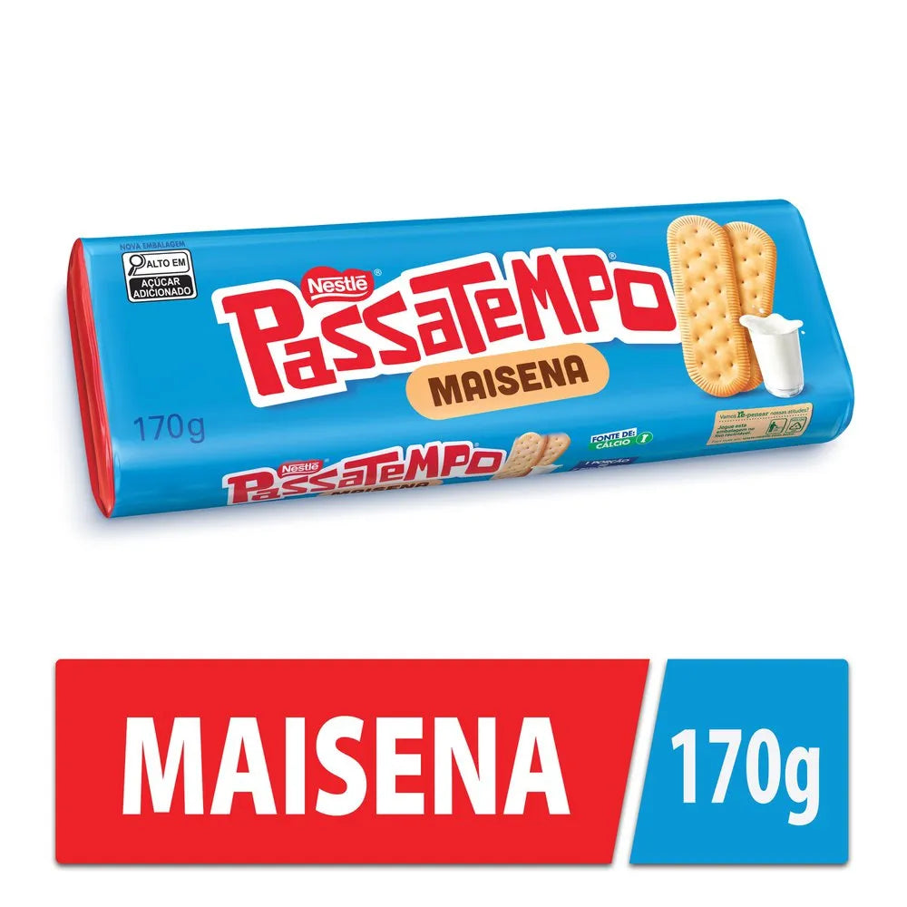 Passatempo Maisena Biscuits, 170 g / 6 oz Package