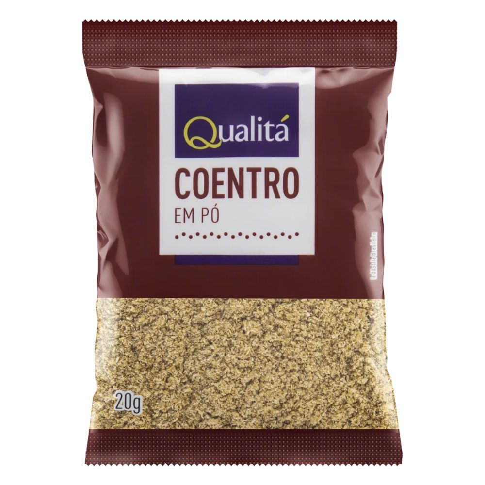 Qualitá Ground Coriander Coentro em Pó, 20 g / 0.7 oz Pack